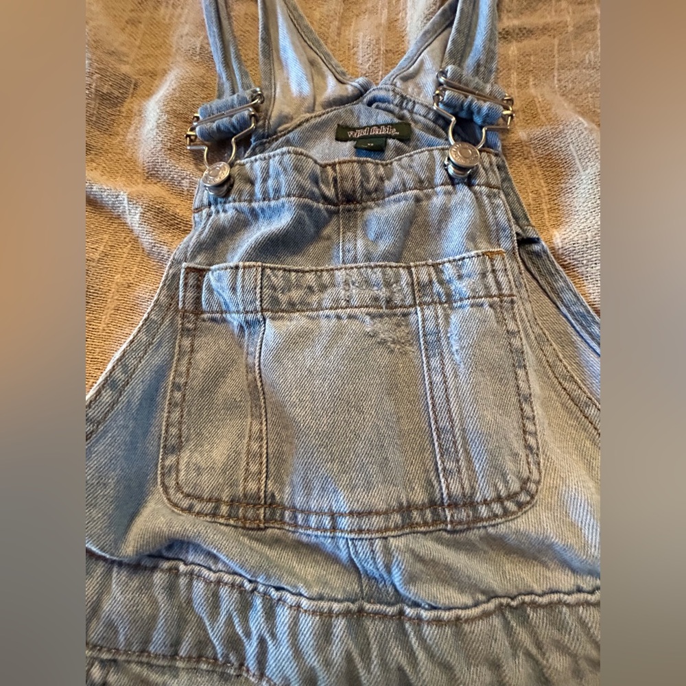 XS wildfable cut off denim overalls